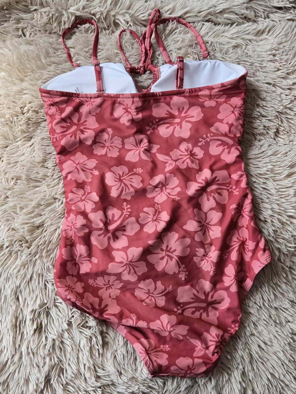Herseas Floral Ruched One-Piece Swimsuit #1430 NWOT - Picture 4 of 10